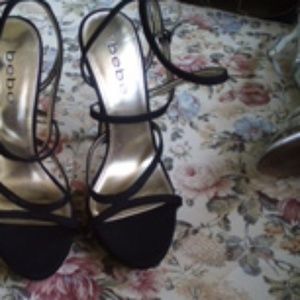 Bebe strappy sexy stilletto heels